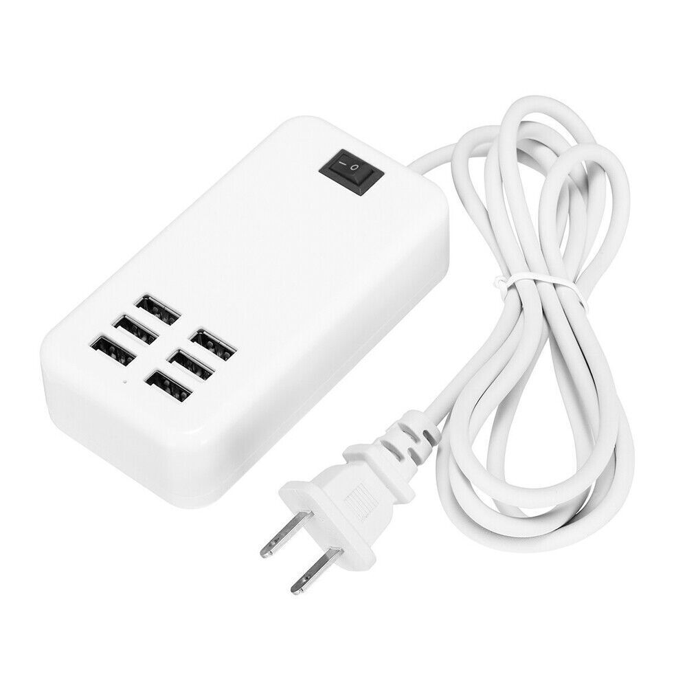 6-Port USB Charging Station with Fast Charging Capability