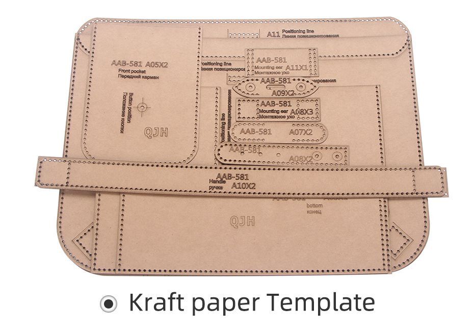 Premium Leather One Shoulder Messenger Bag Pattern