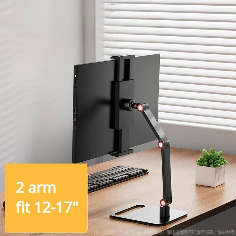 16 Inch Metal Portable Monitor Stand with Universal Expandable Display