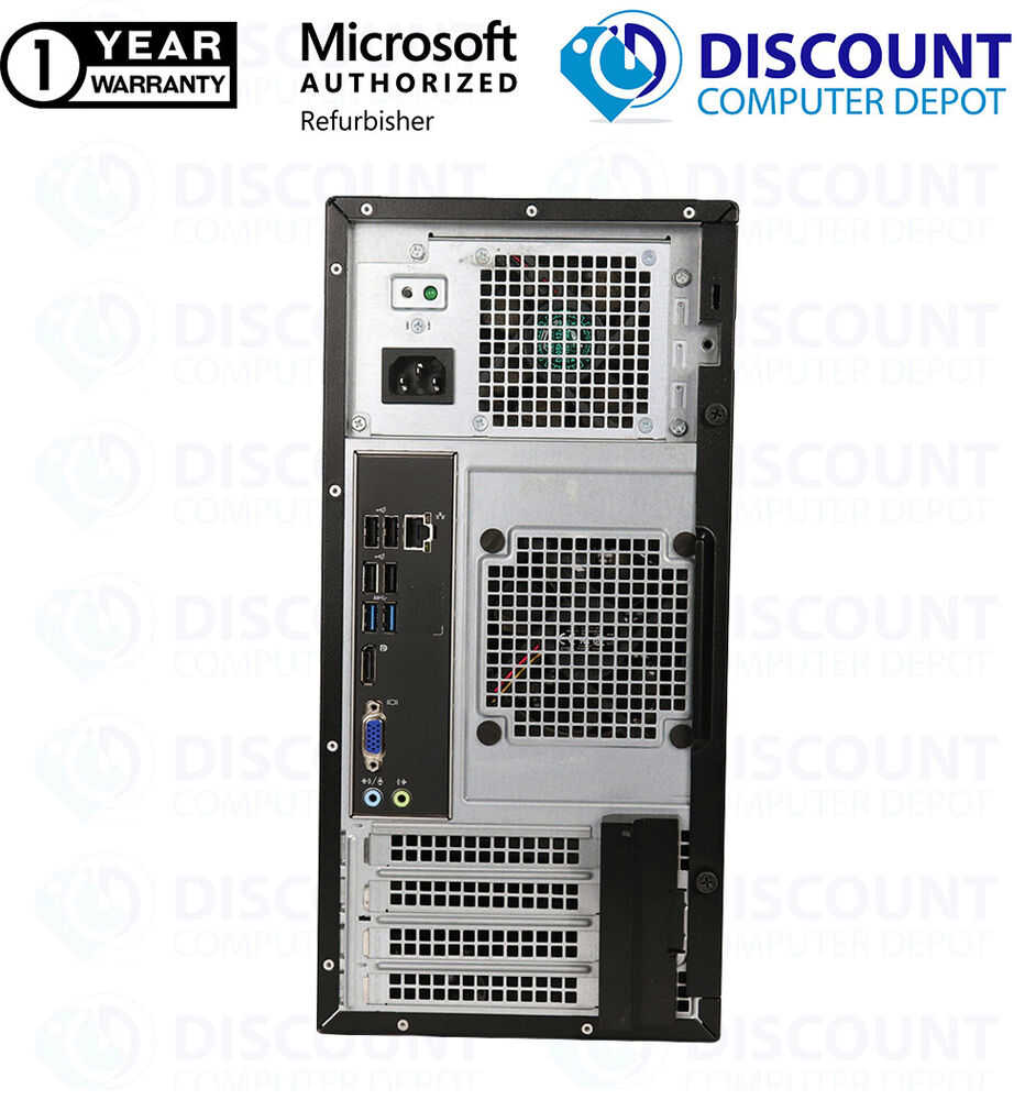 Dell i5 Desktop Computer Tower with 8GB RAM, 500GB HD, Windows 10, 19" LCD, DVD, USB 3.0