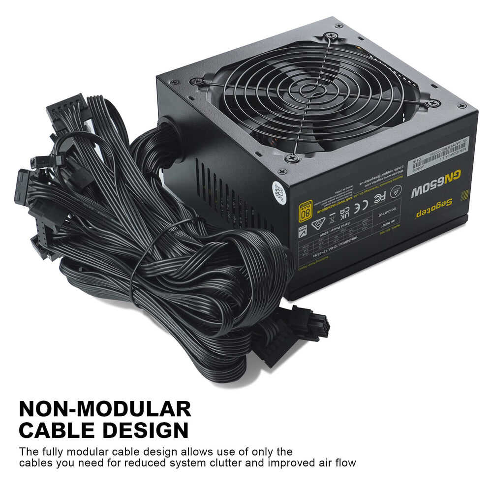 Segotep Gaming 650W 80+ Gold Certified Non-Modular PSU