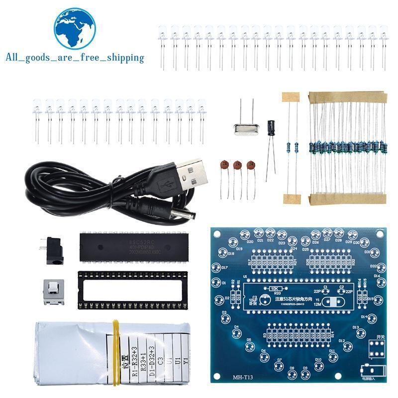 Heart-Shaped RGB LED Microcontroller DIY Kit