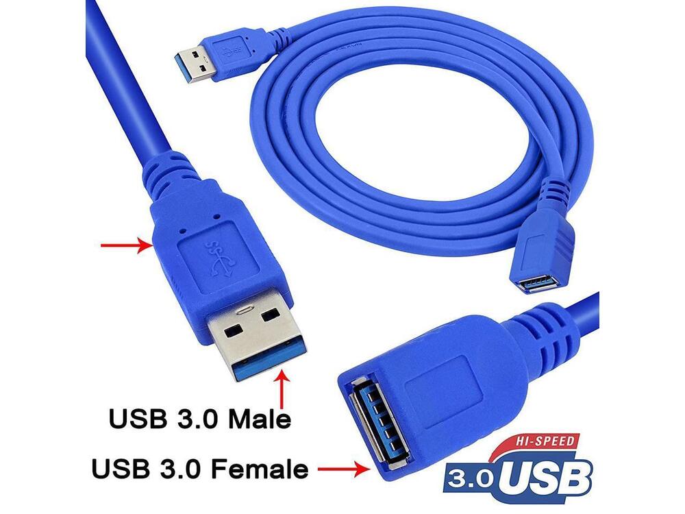 High-Speed USB 3.0 Extension Cable - Type A Male to Female