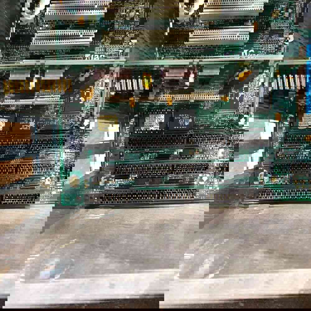 Vintage Beige AT PC Computer with MHz Clock and Turbo Button