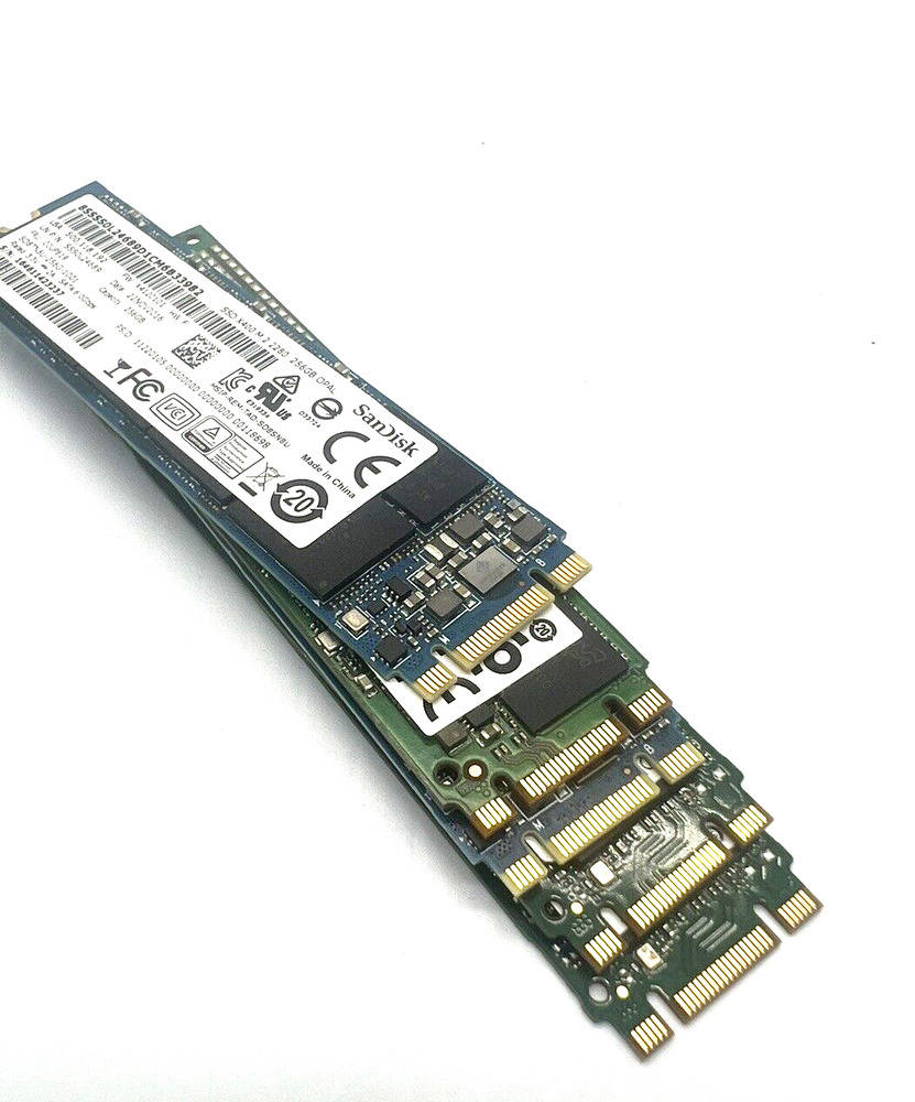 5x 256GB Mixed Model Laptop SSDs - High Performance Storage