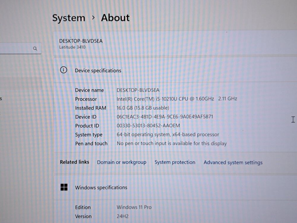Dell Latitude 3410 Business Laptop with Intel i5-10210U, 16GB RAM, 256GB SSD