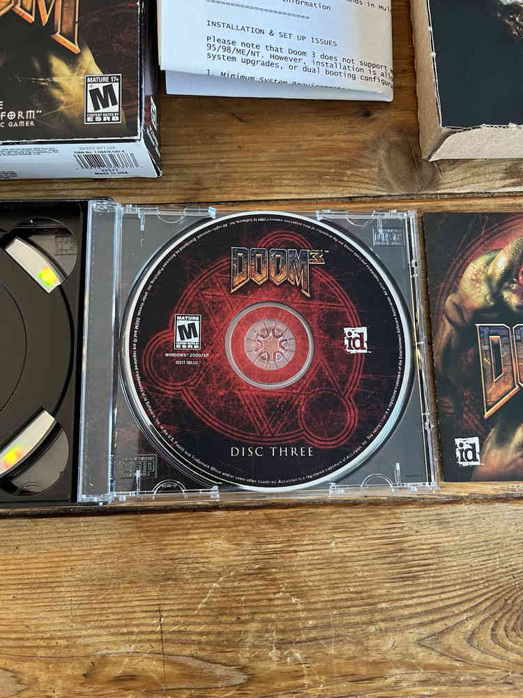 Doom 3 - Big Box PC Game Complete Three Disc Set - 2004 Edition