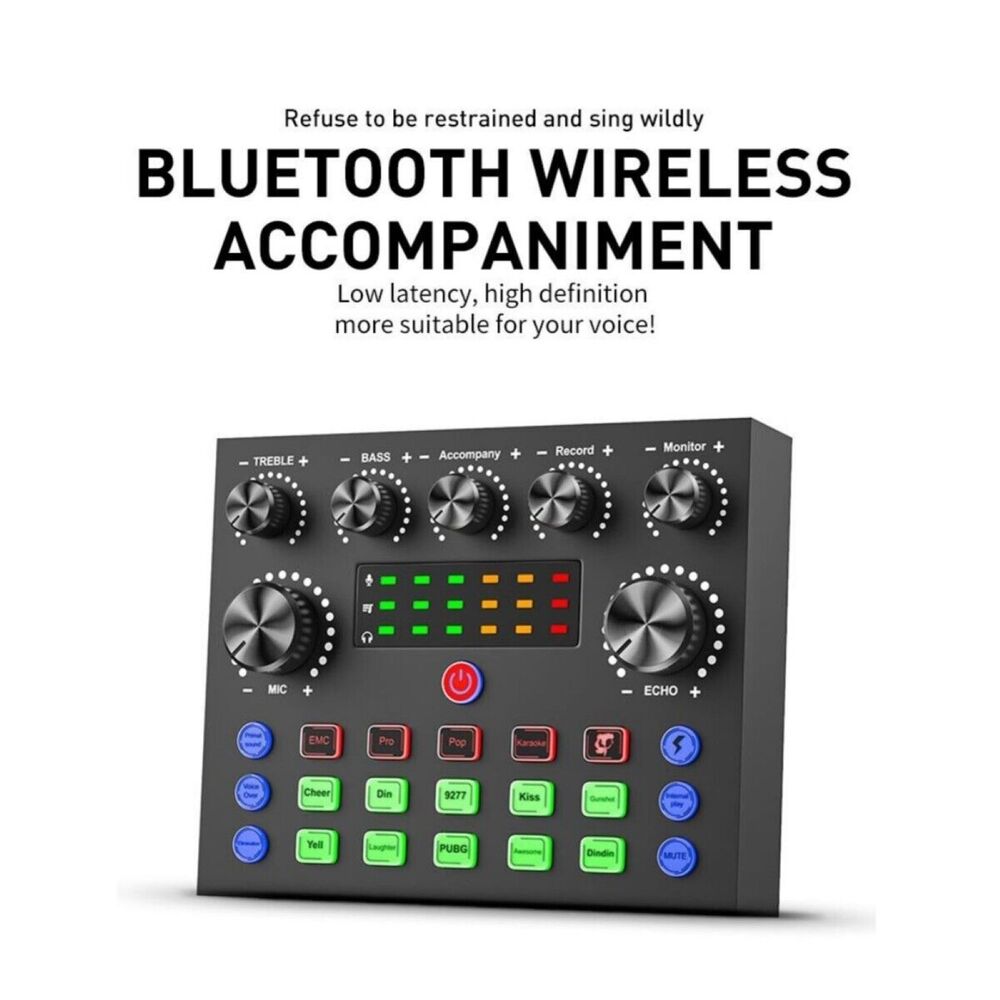 V8S Sound Card - High-Quality Live Audio Equipment for Multi-platform Broadcasting