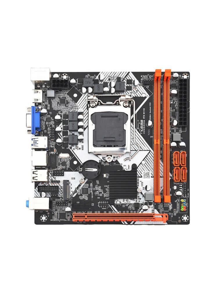 Mini ITX H110 Motherboard with DDR4, USB 3.0, SATA3, NVMe, WiFi & Bluetooth