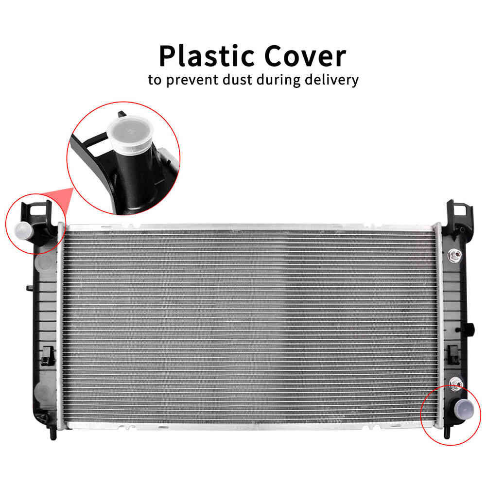 Upgraded 34 Radiator for Chevy Silverado 1500, GMC Yukon, Cadillac Escalade