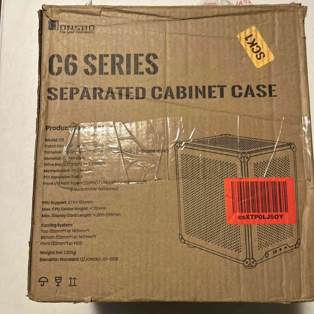 JONSBO C6 MAX M-ATX Desktop Case with Transparent Side Panel