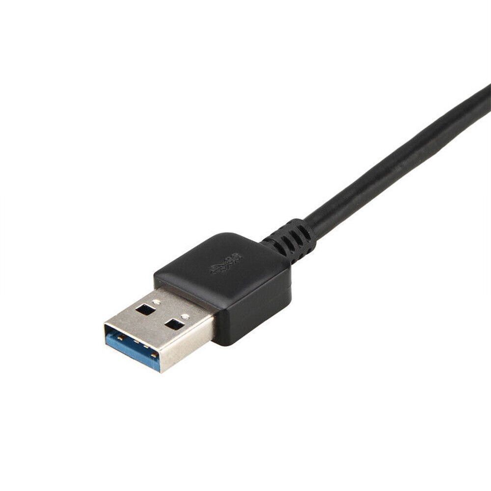 4 Port USB 3.0 Hub with Power Adapter for Enhanced Connectivity