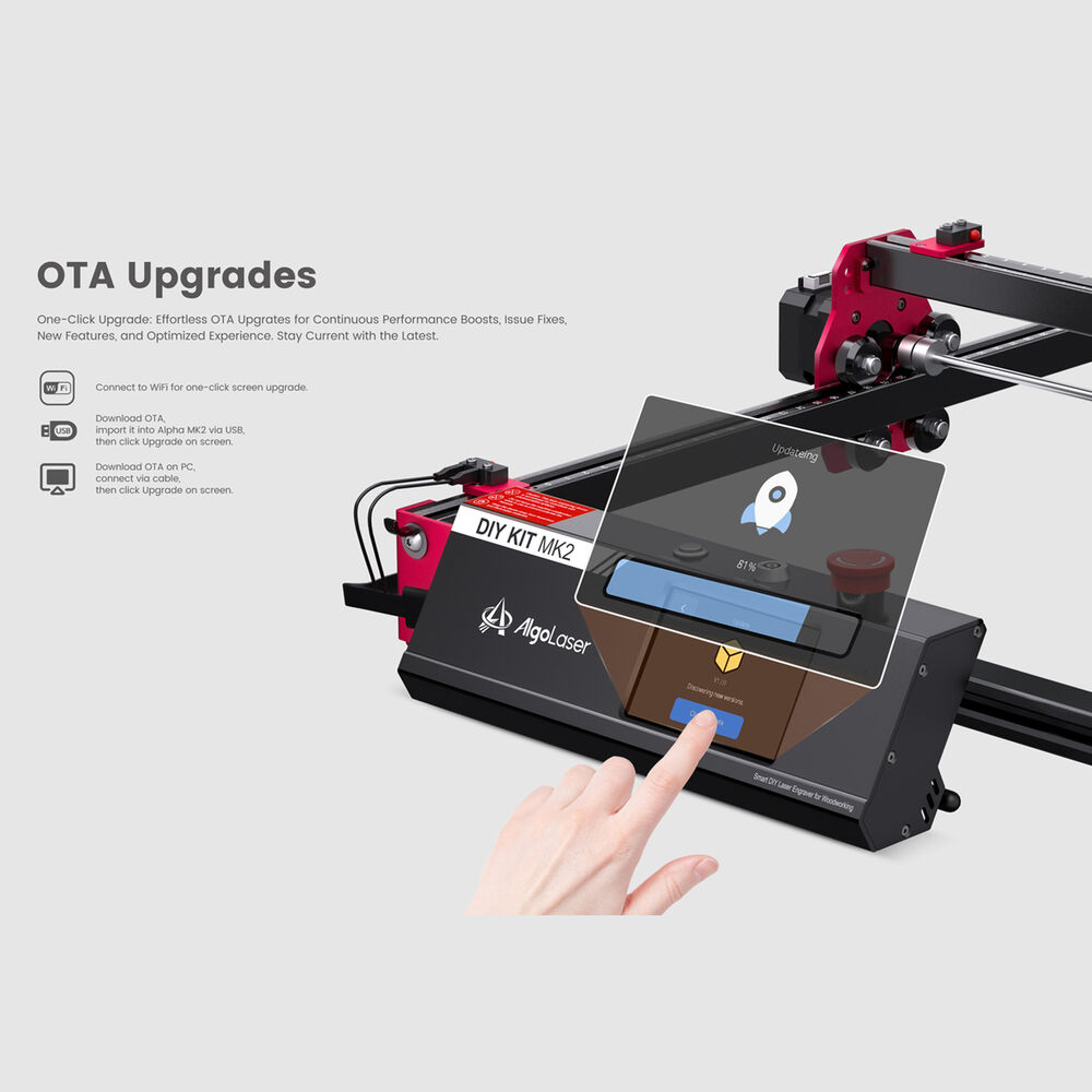 ALgolaser DIY KIT MK2 10W Laser Engraver with Wifi Connectivity