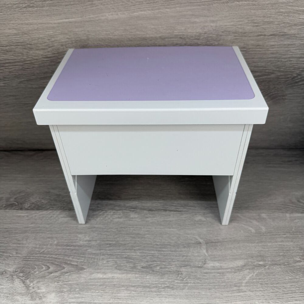 American Girl Computer Desk in Gray & Purple