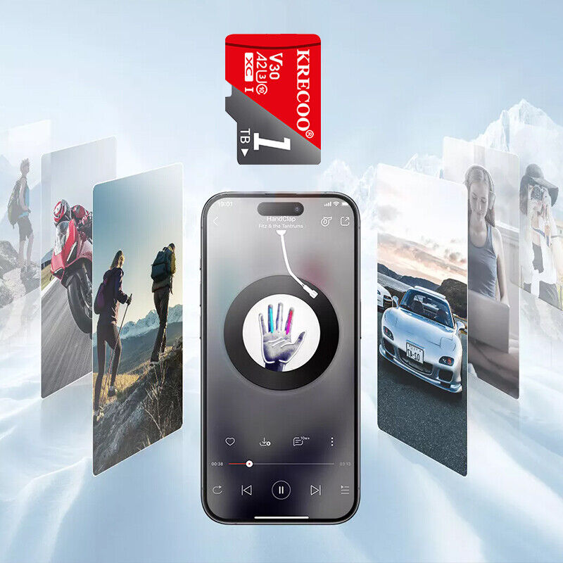 High-Speed Micro SD Card with Adapter - 128GB, 256GB, 1TB Options