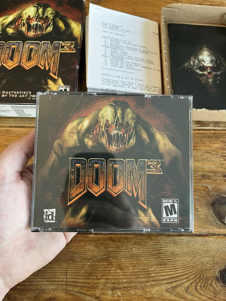 Doom 3 - Big Box PC Game Complete Three Disc Set - 2004 Edition