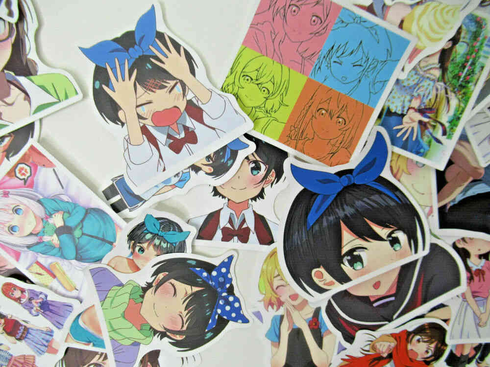 50 Piece Rent A Girlfriend Themed Decal Sticker Pack