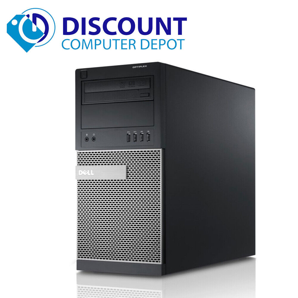 Dell Optiplex 3010 Desktop PC with Intel i5, 8GB RAM, 256GB SSD, and 19" LCD