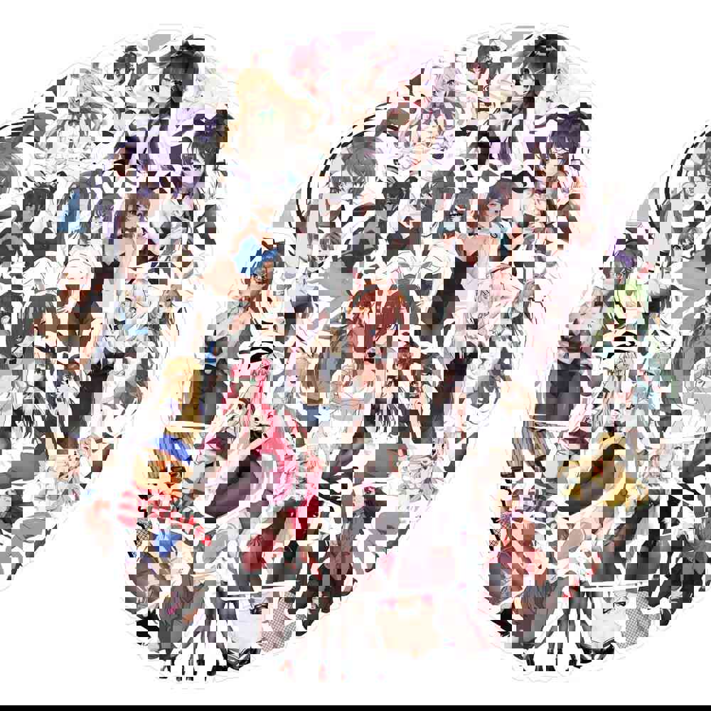 60 pc Anime Bunny Girl Sexy Foot Waifu Stickers - Waterproof & Durable