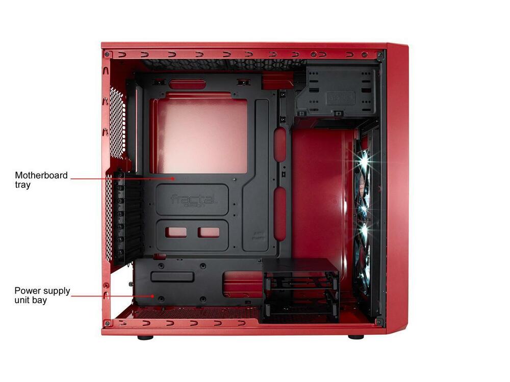 Fractal Design Focus G Mystic Red ATX Mid Tower Gaming Case