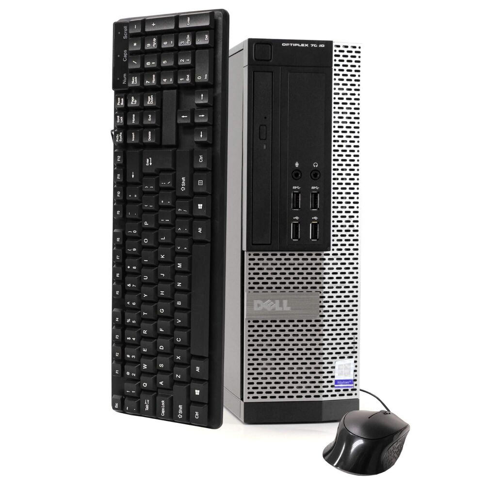 Dell OptiPlex Desktop Computer PC Intel i7 16GB 512GB SSD WIFI DVD Win 10 Pro