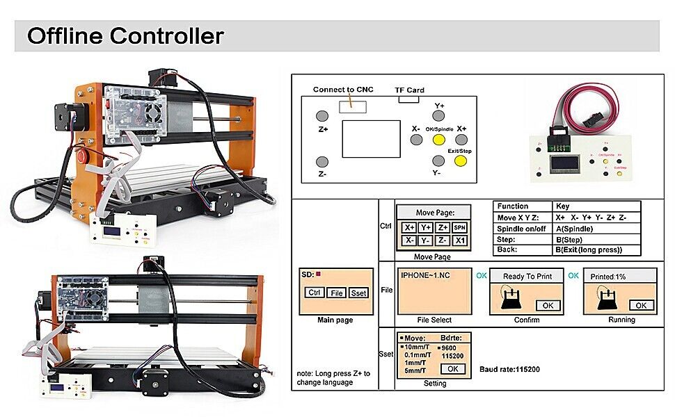 3018-pro DIY CNC Router with 10W Laser - Precision Wood Engraver and Milling Machine