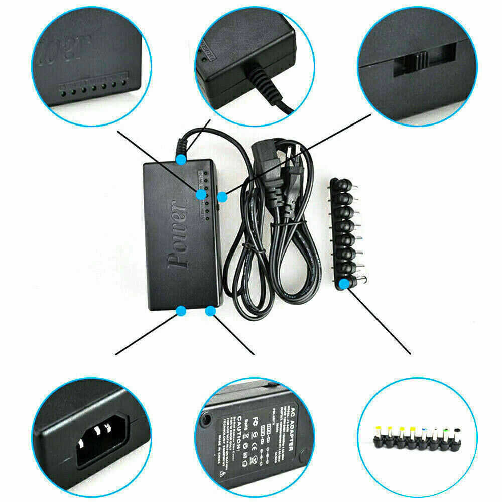 96W Universal Laptop Power Supply Charger Adapter with 42 Tips