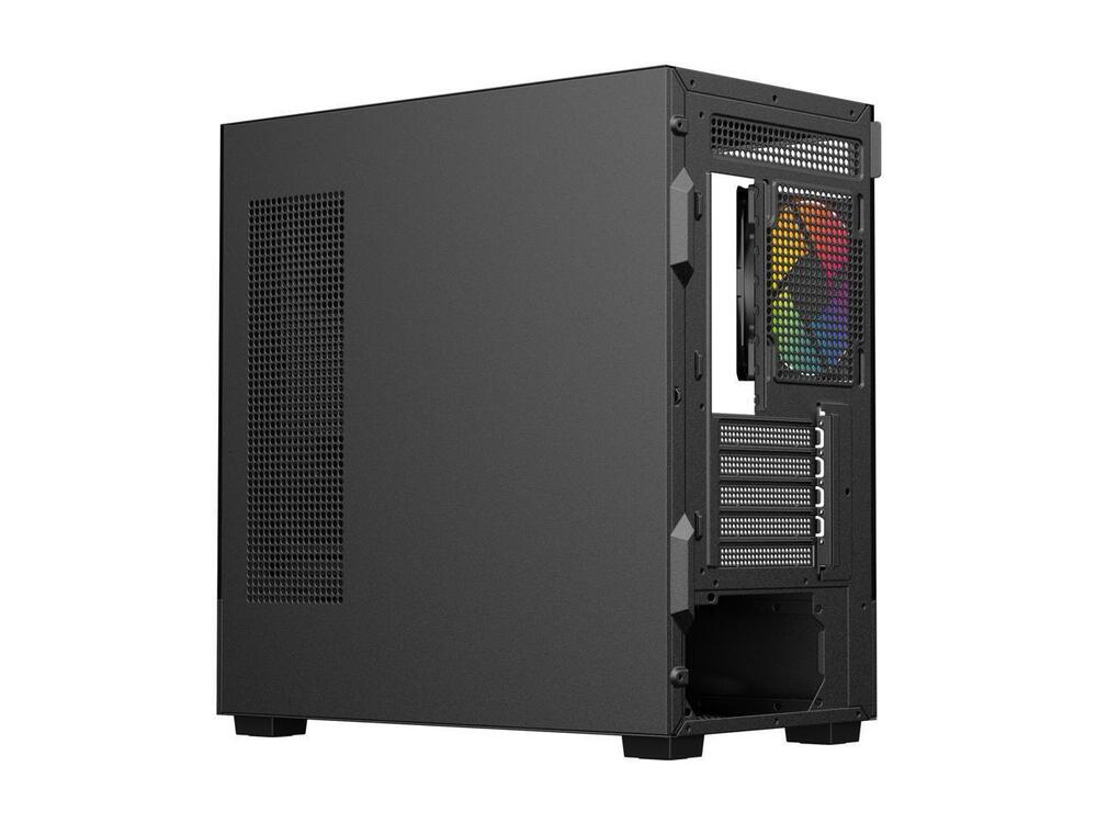 DIYPC ARGB-N1-BK Black USB3.0 /Type C Micro ATX Gaming Computer Case with Dual Tempered Glass