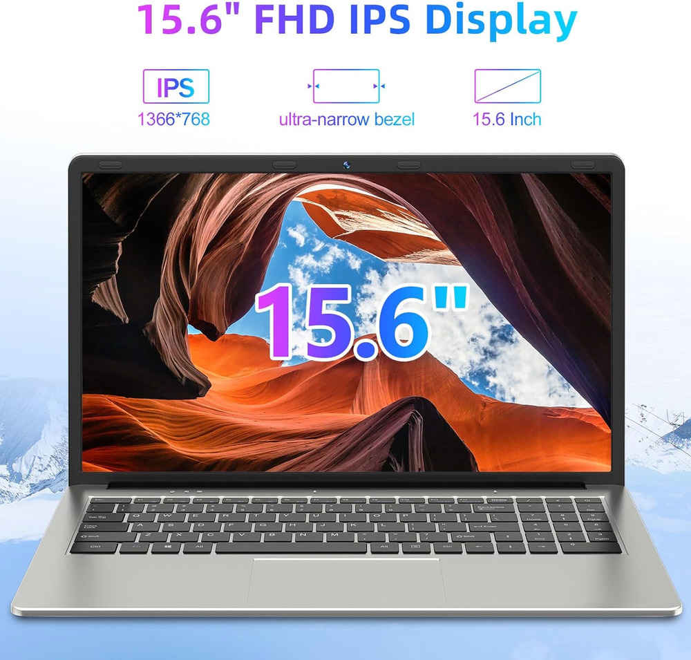 SGIN 15.6 Inch Laptop with 4GB RAM and 128GB SSD