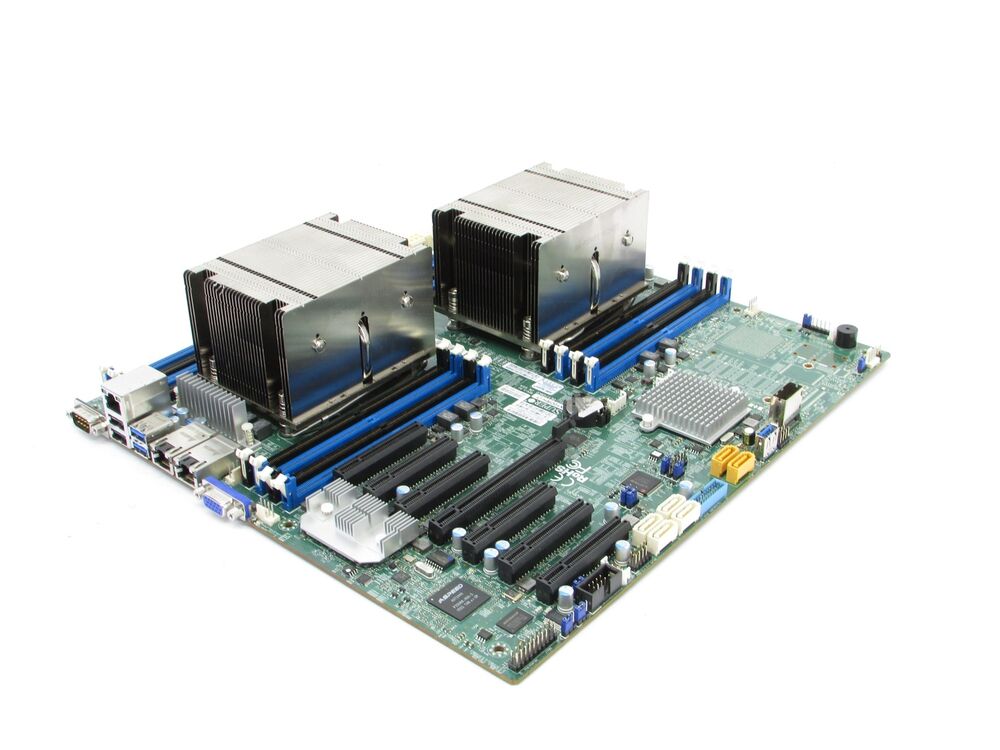 Supermicro X10DRH-iT ATX Motherboard with 2 Heatsinks