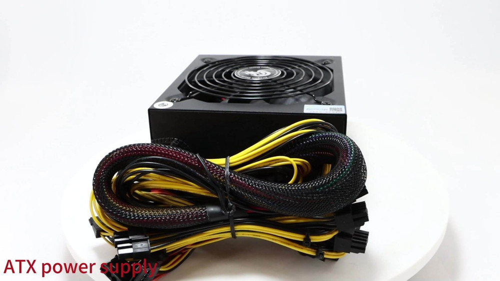 1000W 80 Plus Bronze Certified Power Supply Unit for 6 GPU Gaming Rigs