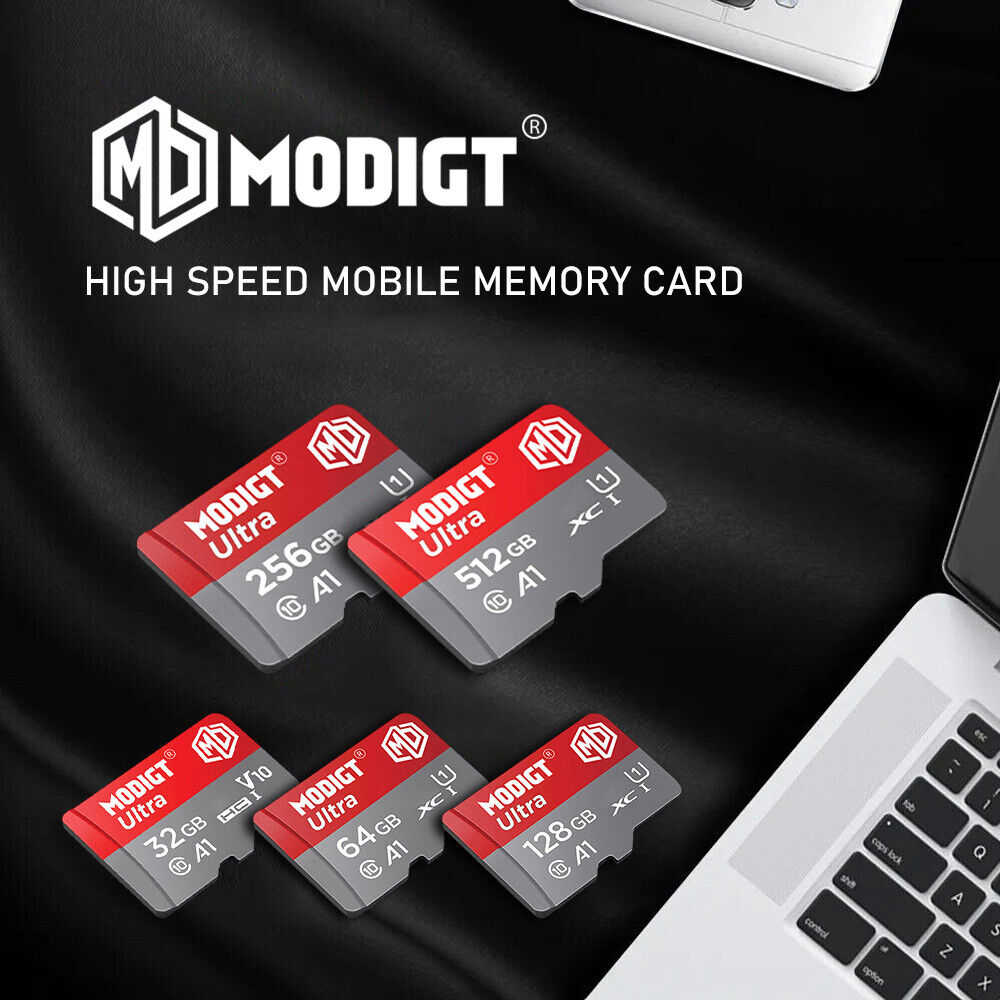 High-Capacity Micro SD Cards with Adapter - 32GB to 512GB