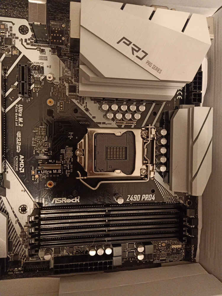 ASROCK Z490 Pro4 Motherboard - Used, Intel Z490, DDR4, LGA 1200