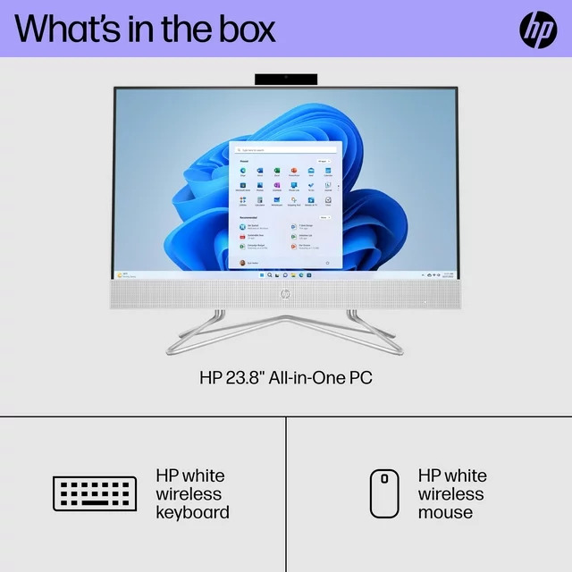 HP 24" Touchscreen All-In-One PC with Intel i3-1215U, 16GB RAM, 1TB SSD