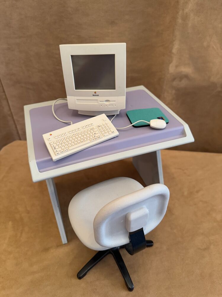 American Girl Doll Macintosh Computer Desk Set with Chair