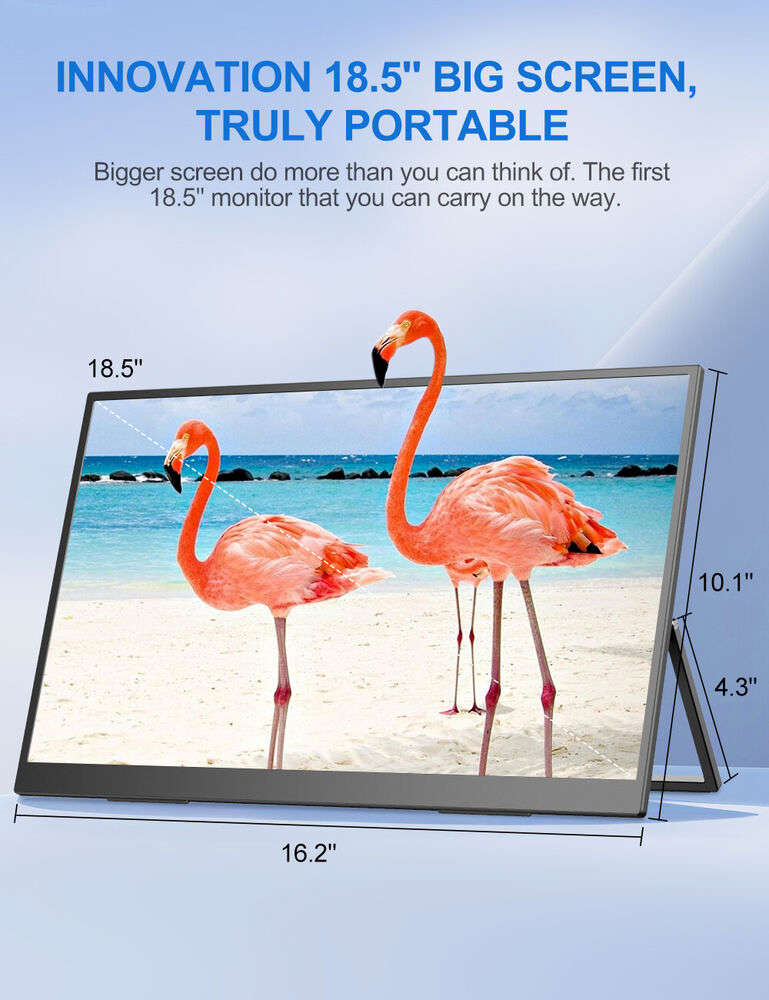 Renewed | UPERFECT 18.5" 100Hz Portable Monitor with USB-C for Gaming and Laptops