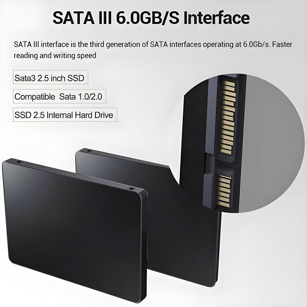 4TB 2.5" SATA III SSD - High-Speed Internal Storage for PC/MAC
