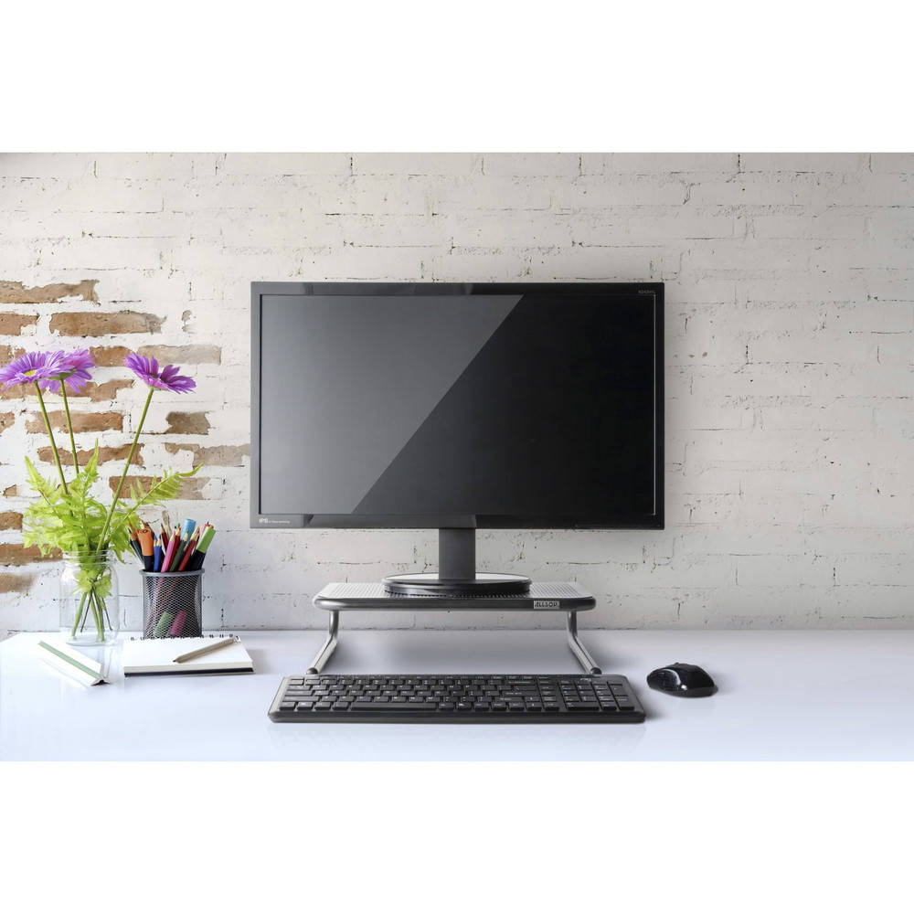 Allsop Jr Model Monitor/Printer Stand in Pearl Black