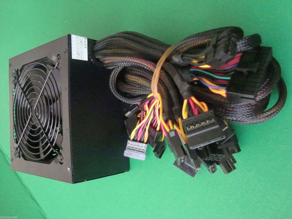 1000W Blue LED Fan Silent ATX Power Supply PSU SATA