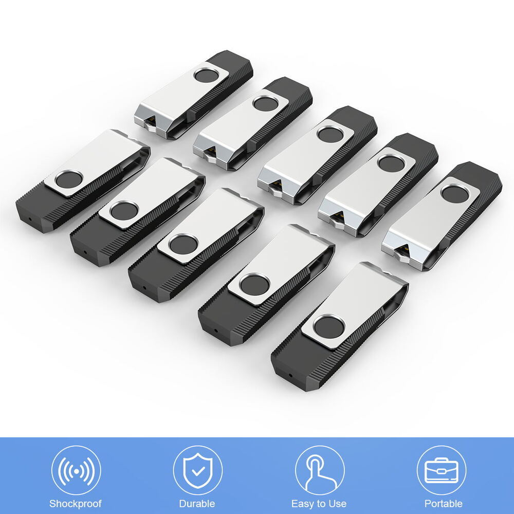 High-Capacity USB 2.0 Flash Drives - 2GB to 128GB Options