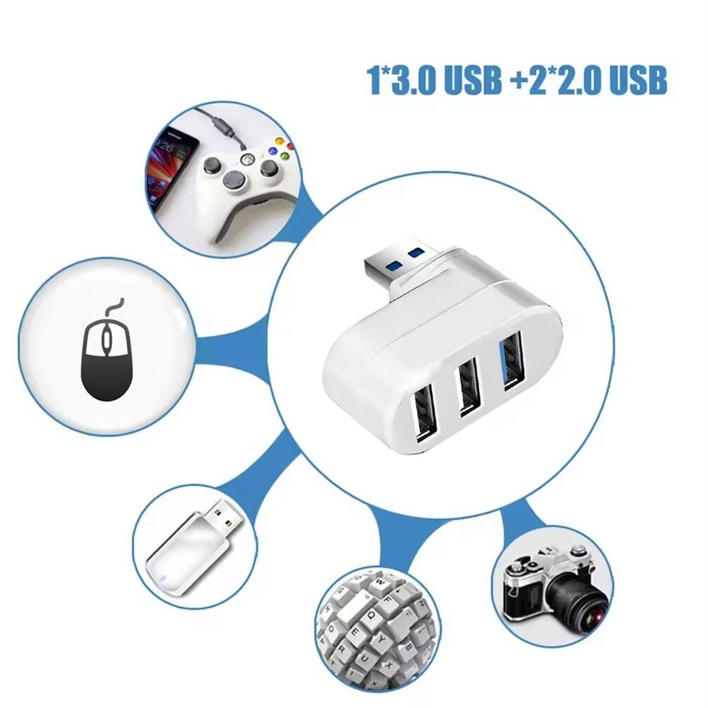 3 Port USB 3.0 Hub Splitter for Enhanced Connectivity