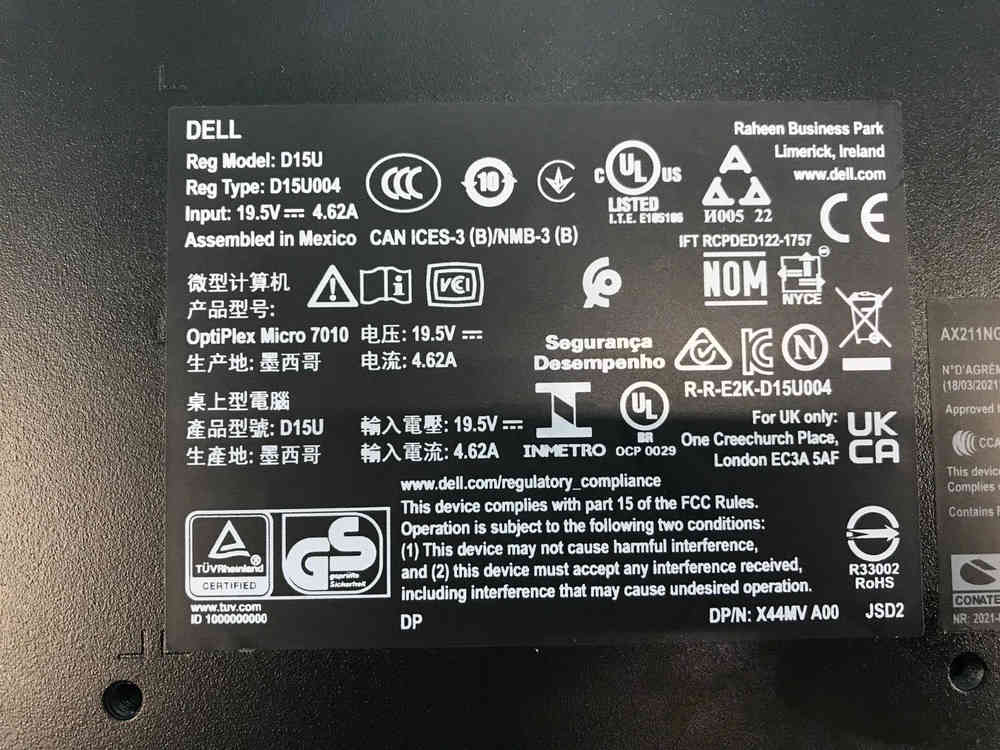 Dell OptiPlex Micro7010 Business Desktop PC
