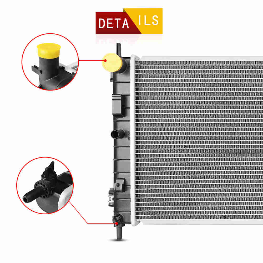 Aluminum Radiator for Chevy Malibu, Pontiac G6, Saturn Aura V6 Engines