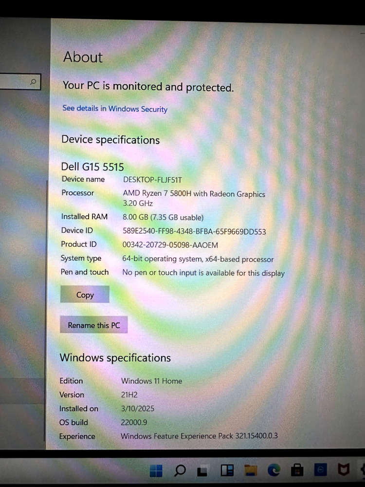 Dell G15 5515 Ryzen 7 Gaming Laptop with RTX 3050Ti