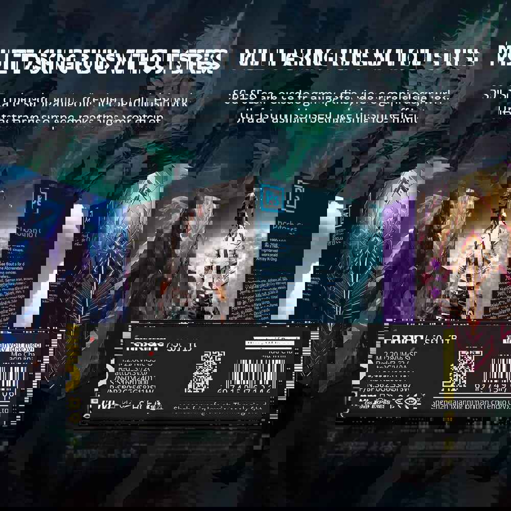 Fanxiang 512GB NVMe PCIe Gen3x4 M.2 2280 Internal SSD