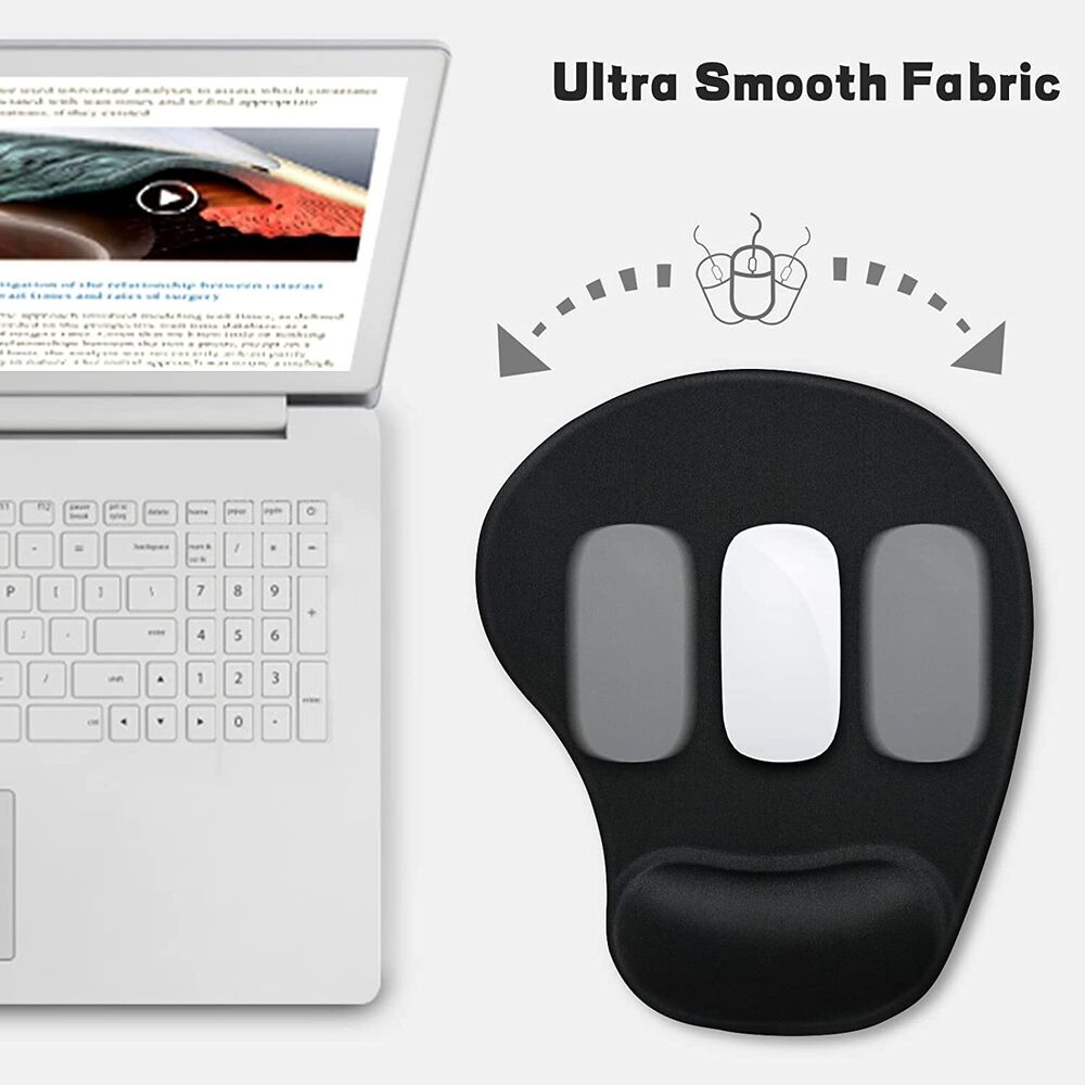 Ergonomic Purple Mouse Pad with Wrist Rest Support