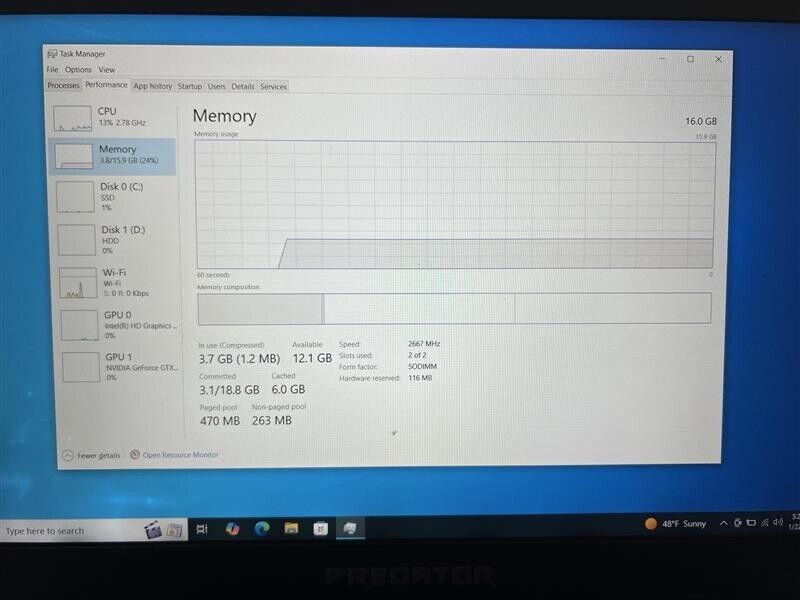 ASUS Predator Helios 300 Gaming Laptop - Powerhouse Performance