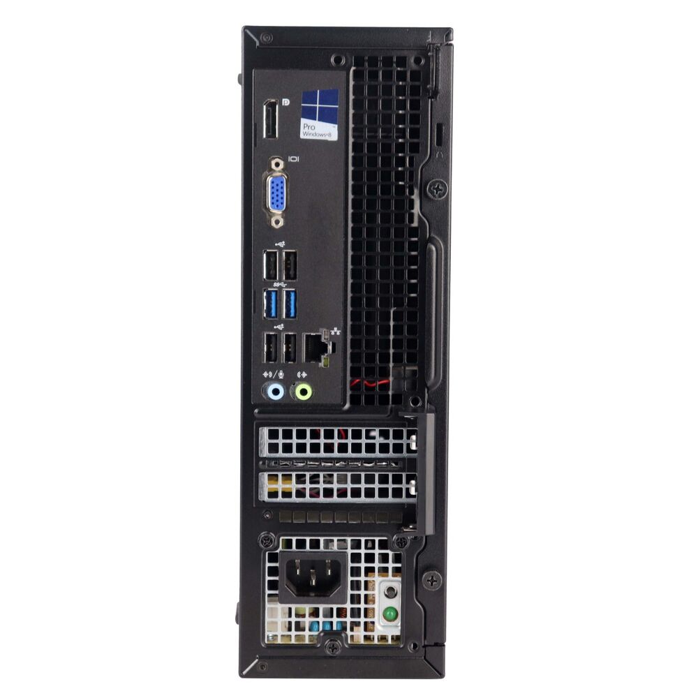 Dell Desktop PC with 256GB SSD, 16GB RAM, Dual 19" LCD, Wi-Fi, Windows 10 Home