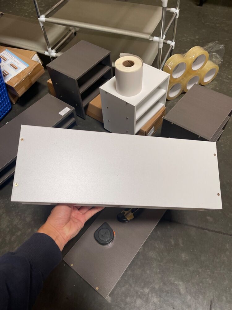 2 Tier Monitor Stand Riser with Cable Management