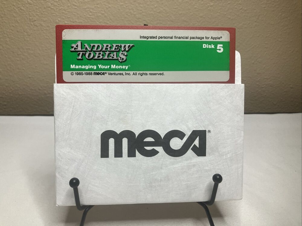 Vintage Andrew Tobias Money Management Software Set for Apple IIe/IIc (1985-88)